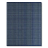 Blue and Teal Navy Blue Geometric Plaid Area Rug
