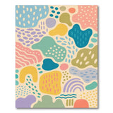 Vibrant Abstract Multi-Color Washable Area Rug