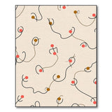 Whimsical Cherry Doodle Area Rug