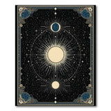 Ornate Celestial Sun Moon Area Rug
