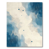Blue Teal Abstract Wave No. 5 Area Rug