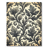 Ornate Acanthus Leaf Beige Area Rug