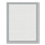 Sleek Grey Border Modern Area Rug