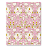 Pink Pink Swirling Abstract Area Rug