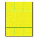 Vibrant Yellow Green Grid Area Rug