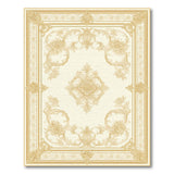 Gold and Silver Gold Floral Vintage Area Rug