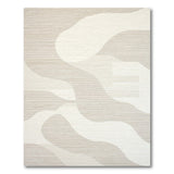Beige Abstract Wave Abstract Area Rug