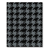 Classic Black Grey Houndstooth Area Rug