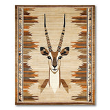 Gazelle Head Southwestern Area Rug