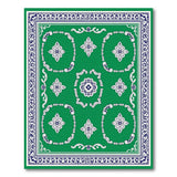 Emerald Green Persian Floral Motif Rug