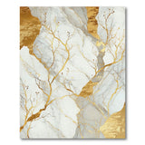 Gold Vein Marble Branch Abstract Area Rug