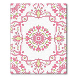 Pink Floral Vintage Pink Floral Medallion Vintage Area Rug