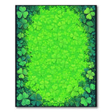 Green Lush Shamrock Clover Area Rug