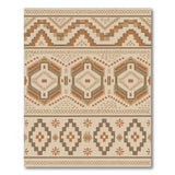 Heritage Tribal Brown Tan Area Rug