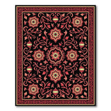 Red Floral Persian Traditional Persian Area Rug