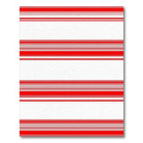 Red Bold Red White Striped Area Rug