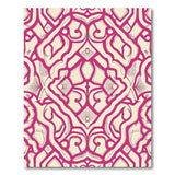 Intricate Pink Trellis Area Rug