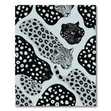 Monochrome Leopard Abstract Area Rug