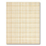 Beige Gingham Plaid Beige and Neutral Area Rug