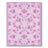 Pink Floral Vintage Pink Peony Floral Vintage Area Rug