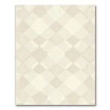 Beige Diamond Grid Area Rug