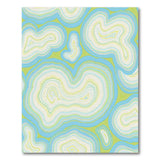 Teal Agate Swirl Abstract Area Rug