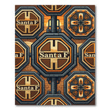 Santa Fe Octagon Sign Area Rug