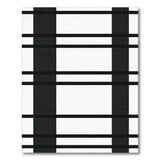Black and White Checkered Geometric Area Rug