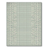 Teal Grid Geometric Geometric Modern Area Rug