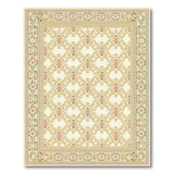 Beige Persian Floral Trellis Area Rug