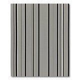 Bold Black White Striped No. 73 Area Rug