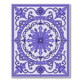 Ornate Purple Persian Medallion Rug