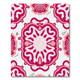 Coastal Beach Pink Pink Seashell Coastal Area Rug