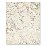 Abstract Branch Motif Beige Area Rug