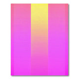 Pink Yellow Gradient Stripe Area Rug