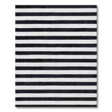 Bold Black White Striped No. 32 Area Rug