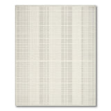 Beige Neutral Grid Woven Area Rug