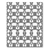 Intricate Geometric Black White Geometric Modern Area Rug