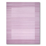 Purple Framed Stripe Area Rug