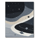 Cosmic Galaxy Geometric Area Rug