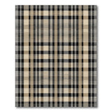 Grey Grey Plaid Geometric Area Rug