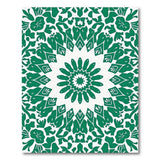 Traditional Persian Green Emerald Green Mandala Persian Area Rug