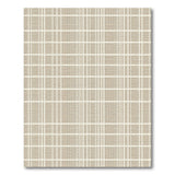 Beige Woven Grid Beige and Neutral Area Rug
