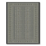 Black White Geometric Modern No. 7 Area Rug