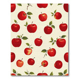 Ripe Red Apple Fruit Pattern Area Rug