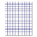 Navy Blue Grid Geometric Area Rug