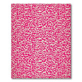 Pink Vibrant Pink Leopard Print Area Rug