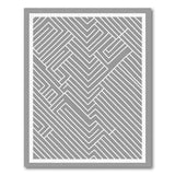 Grey Maze Labyrinth Geometric Area Rug