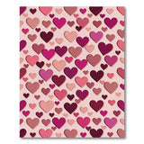 Layered Pink Hearts Area Rug