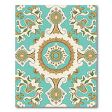 Medallion Teal Medallion Persian Area Rug